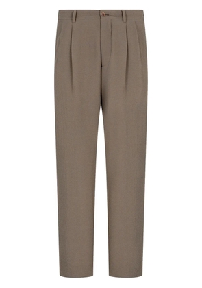 Giorgio Armani pleat-detail trousers - Neutrals