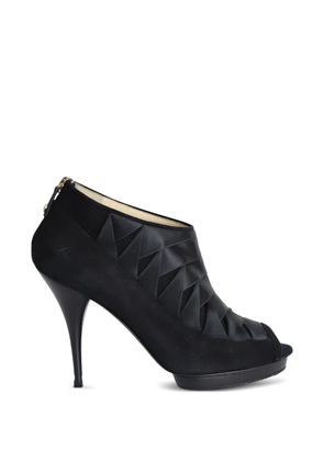 Oscar de la Renta Pre-Owned peep-toe platform sandals - Black