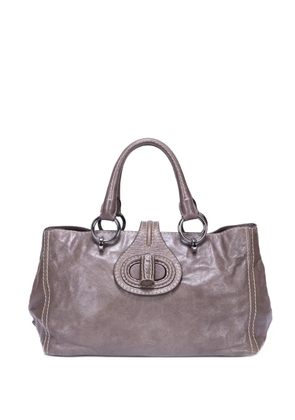 Prada Pre-Owned turn-lock tote bag - Grey