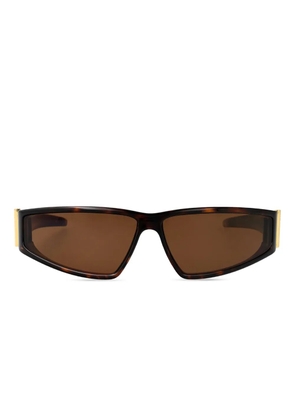 Alexander McQueen Eyewear tortoiseshell frame cat-eye sunglasses - Brown