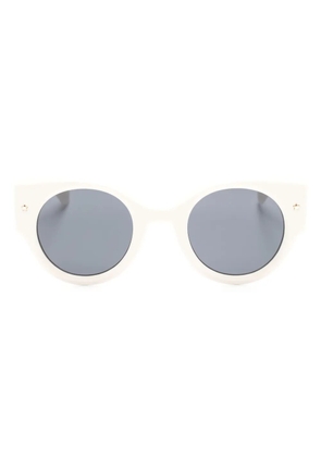 Chiara Ferragni Eyelike-motif round-frame sunglasses - Neutrals
