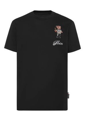 Philipp Plein teddy bear-embroidered T-shirt - Black