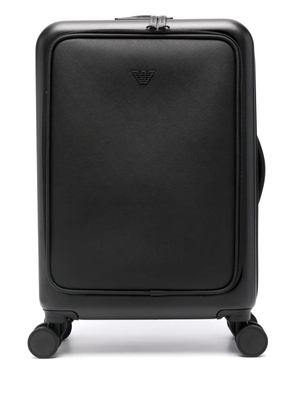 Emporio Armani logo-plaque suitcase - Black