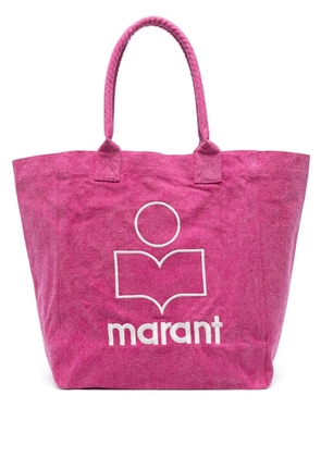 ISABEL MARANT Yenky organic cotton tote bag - Pink