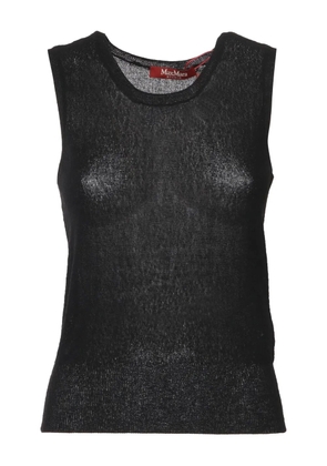 Max Mara round-neck sleeveless top - Black