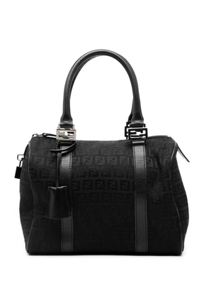 Fendi Pre-Owned 2000-2010 Zucchino Canvas boston bag - Black