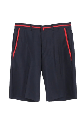 Givenchy Pre-Owned stripe-detail bermuda shorts - Blue