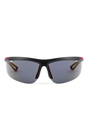 Prada Linea Rossa logo-print sunglasses - Black
