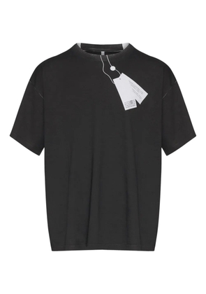 MM6 Maison Margiela tag-print T-shirt - Black