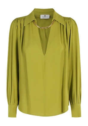 Elisabetta Franchi collared blouse - Green