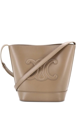 Celine Pre-Owned Cuir Triomphe Leather Small bucket bag - Neutrals