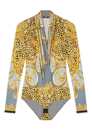 Versace graphic-print bodysuit - Yellow