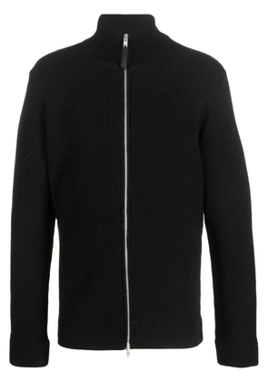 Maison Margiela ribbed zip-up cardigan - Black