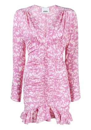 ISABEL MARANT Lara floral-print mini dress - Pink