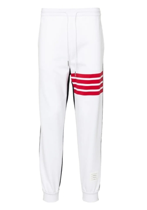 Thom Browne 4-Bar stripe cotton track pants - White