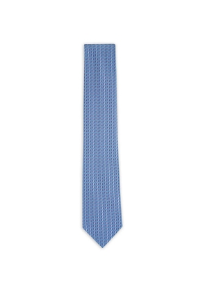 Ferragamo Gancini chain-print tie - Blue