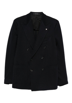 Tagliatore double-breasted pocket blazer - Black