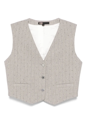 Maje pinstriped vest - Grey