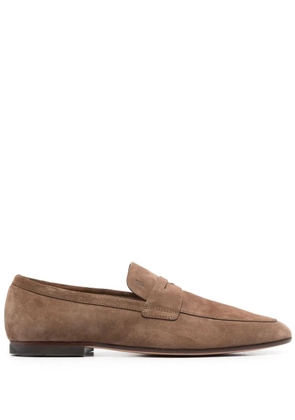 Tod's suede penny loafers - Brown