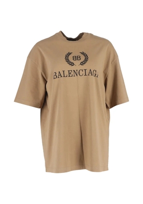 Balenciaga Pre-Owned BB-print crewneck t-shirt - Neutrals
