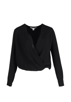 Diane Von Furstenberg Vintage surpliced blouse - Black