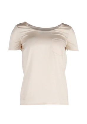 Saint Laurent Pre-Owned pocket T-shirt - Neutrals