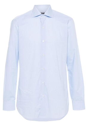 Barba check-pattern shirt - Blue