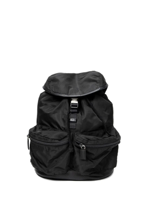 Prada Pre-Owned double pocket zip backpack - Black