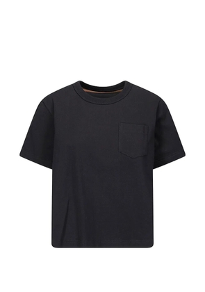 sacai pocket striped T-shirt - Black