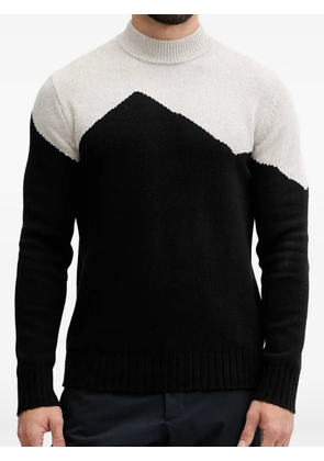 Ea7 Emporio Armani colour block sweater - Black