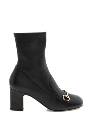 Gucci Pre-Owned horsebit-detail square-toe boots - Black