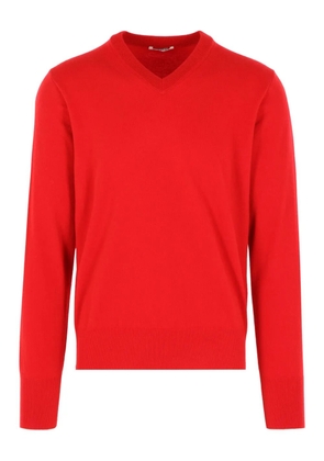 Auralee v-neck sweater - Red