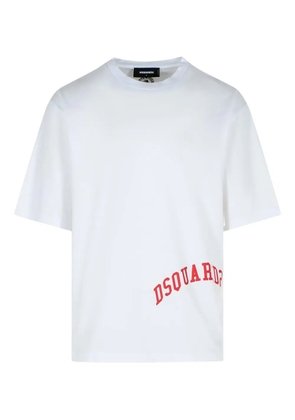 DSQUARED2 logo-print crew-neck T-shirt - White