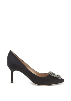 Manolo Blahnik embellished heel pumps - Black