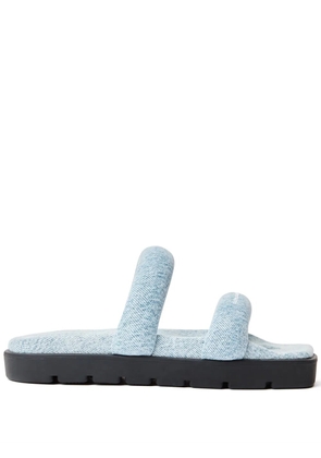 Alexander Wang Jay flatform denim sandals - Blue