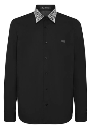 Philipp Plein Sugar Daddy crystal-embellished shirt - Black