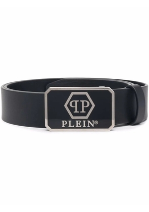 Philipp Plein hexagon logo belt - Black