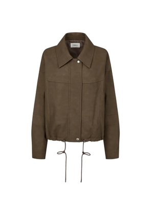 TOMBOY faux-leather jacket - Brown