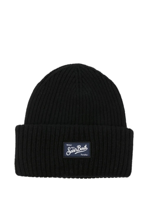 MC2 Saint Barth Berry ribbed-knit beanie - Black