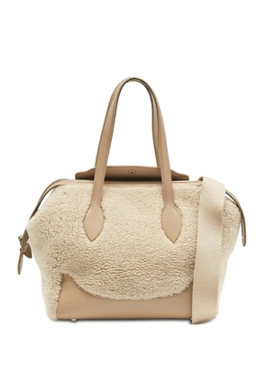Loro Piana Pre-Owned micro Sesia Happy Day shearling leather tote bag - Neutrals
