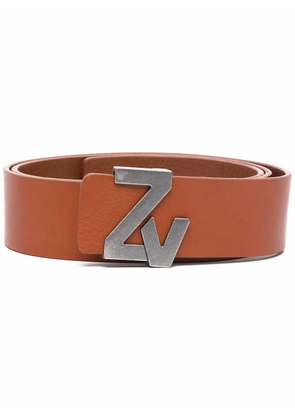 Zadig&Voltaire logo-buckle belt - Brown
