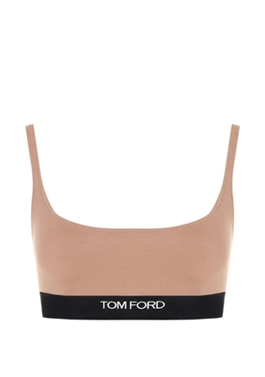 TOM FORD logo-underband bra - Neutrals