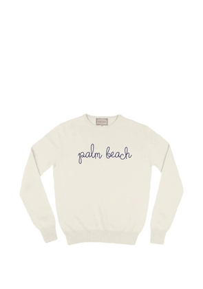 Lingua Franca crew-neck sweater - Neutrals