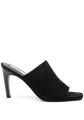 TOTEME 90mm velour mules - Black