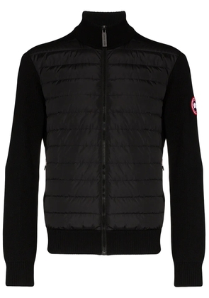 Canada Goose Hybridge wool-panelled padded jacket - Black