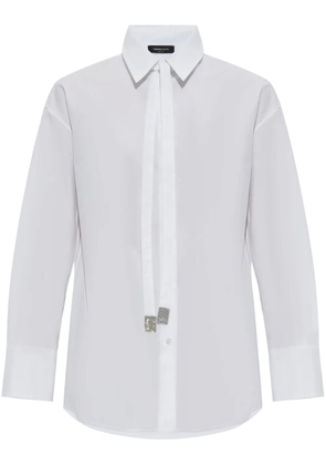 Fabiana Filippi tie-embellished shirt - White