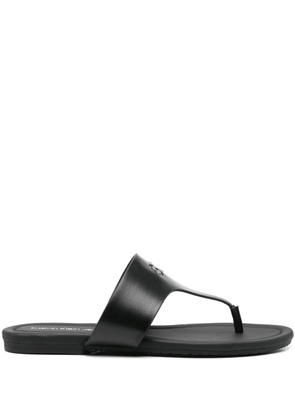 Calvin Klein Jeans faux-leather sandals - Black