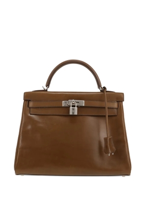 Hermès Pre-Owned Kelly 32 leather handbag - Brown