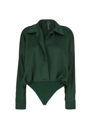 Norma Kamali long-sleeve bodysuit - Green