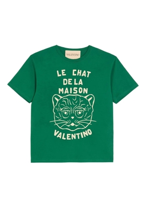 Valentino Garavani Chat De La Maison-print T-shirt - Green